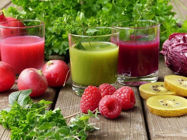 jus de fruits et légumes frais